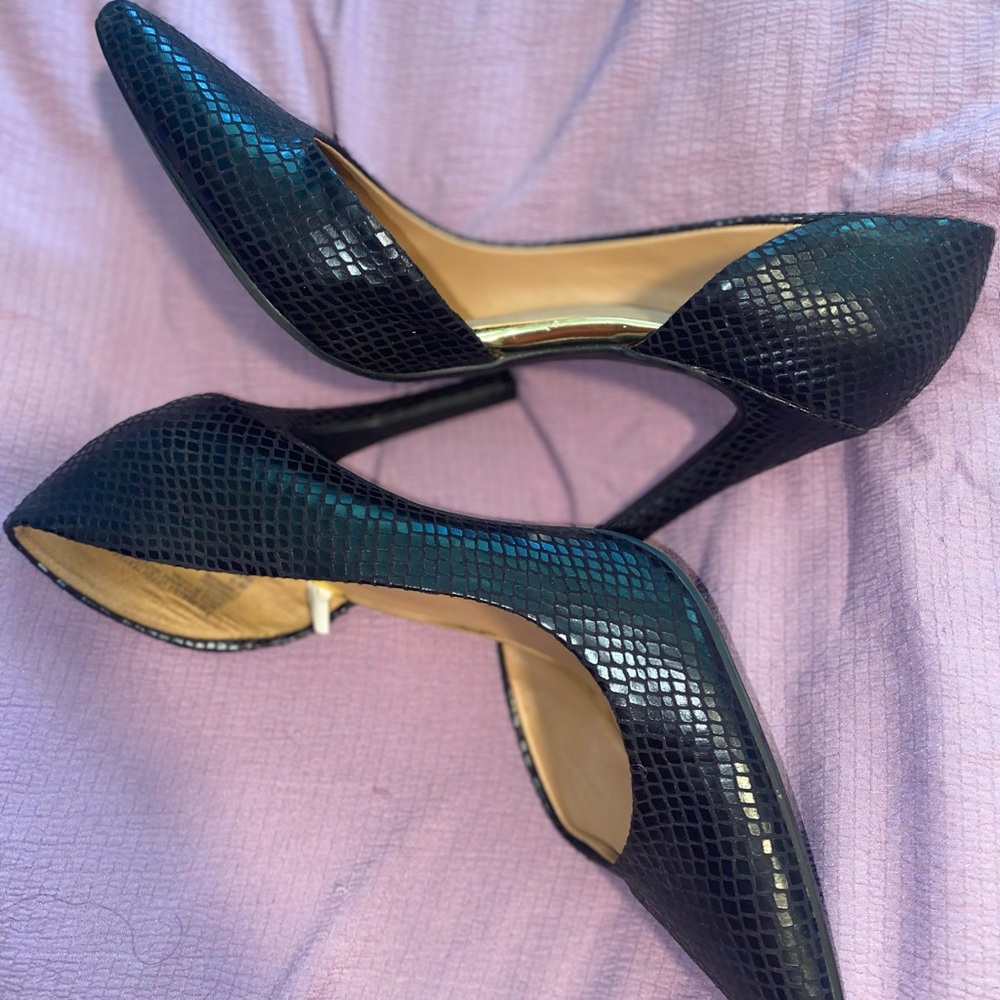 Mossimo Supply Co. Black Textured Heels